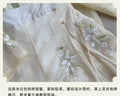 Improved Hanfu Shorts Set | Embroidered Floral Shirt & Suspender | Modern Chinese Summer Outfit