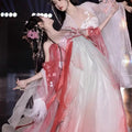 Olivegirl Flower God Hanfu Dress Tang Style Chest Length Butterfly Sleeve Heavy Embroidery Spring Summer Set Cosplay