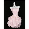 Olivegirl Strapless Evening Dress Female Heiress Socialite Birthday Party Princess Dress Graduation Ceremony Short Fluffy