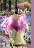 Olivegirl Hanfu Dress Set High End Cosplay Big Sleeve Original Fairy Hanfu Purple Green Embroidered Flower Slimming Set