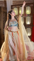 Olivegirl Women's Hanfu Set Summer Western Style High-end Cosplay Sexy Exotic Embroidery Hanfu Dress Dunhuang Feitian Improved