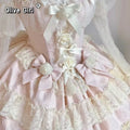 French Lolita Princess Dress Bow Flower Lace Fairy Young Girl's Clothing Fluffy Cake Lolita Dress Cosplay Costumes 2026