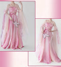 Olivegirl High-end Hanfu Pink Dress Embroidered Flowers Flowing Waist-Length Dresses Modified Fairy Tale Hanfu Women Cosplay