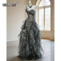 Olivegirl High End Dress 2026 New Lace One Shoulder Elegant Dress Fish Tail Wrapped Buttocks Art Examination Birthday Dress