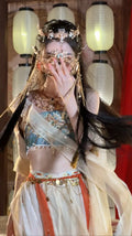 Olivegirl Women's Hanfu Set Summer Western Style High-end Cosplay Sexy Exotic Embroidery Hanfu Dress Dunhuang Feitian Improved