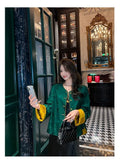 Jacquard Short Jacket Coat Women's Top 2026 Spring and Autumn Vintage Chinese Style Buttoned Cardigan Top Blouse