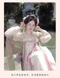 Hanfu Dress Original Tang Dynasty Floor-Length Embroiderd Daily Cheongsam Full Set Printed Chinese Embroidered Skirt
