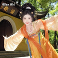 Olivegirl Hanfu Dress Original Han Tang Embroidery Chest length Skirt Set Chinese Hanfu Women's Clothing Spring Summer