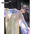 Olivegirl Original Hanfu Dress Tang Fairy Goddess Embroidered Purple Ancient Costume Set Cosplay