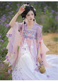 Olivegirl Hanfu Dress Women Chinese Ancient Traditional Hanfu Carnival Cosplay Costume Summer Hanfu Pink Purple Greren Dres