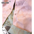 Green Pink Jacket Coat Lace Embroidery Fabric Women's Top High-end V-neck Retro Light Luxury Tang Style Clothing 2026