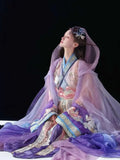 Warring States Hanfu Robe | Heavy Embroidery Cosplay Costume | Halloween & Carnival