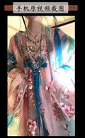 Olivegirl High-end Graduated Embroidered Tang Dynasty Style Hanfu Dress for Women Summer Fairy Costume Cosplay