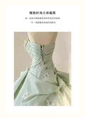 Olivegirl 2026 New High-end Strapless Women's Dress Mint Evening Dress Student Banquet Ceremony Host Performance Dress