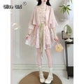 Pink Butterfly Hanfu Set | Embroidered Camisole Skirt | Sweet Fairy Cosplay Costume