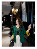 Jacquard Short Jacket Coat Women's Top 2026 Spring and Autumn Vintage Chinese Style Buttoned Cardigan Top Blouse