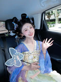 Olivegirl Original Hanfu Dress Tang Fairy Goddess Embroidered Purple Ancient Costume Set Cosplay