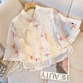 Olivegirl 2026 Chinese Style Buckle Top Gradient Pink Fairy Skirt Summer Immortal Style Improved Cheongsam Shirt Women's Top