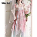 Olivegirl Tang Style Hanfu Dresses Embroidered Fairy Paired Cardigan Daily Fairy Style Tang Style Spring Summer Collection