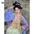 Olivegirl Original Hanfu Dress Tang Fairy Goddess Embroidered Purple Ancient Costume Set Cosplay