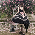Olivegirl Harajuku Lolita Gothic Halter Dresses JSK Sexy Off Shoulder Long Sleeve Vestidos Mujer 2026 Slim Waist Bow Dress