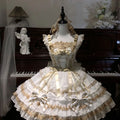 Olivegirl Japanese Kawaii Lolita Jsk Dress Women Sweet Y2k Bow Lace Ruffles Princess Dress Ballet Girls CuteParty Mini Dresses