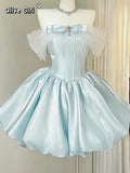 Olivegirl Pink Birthday Dress Rich Lady Short Evening Gown Socialite Princess Hostess Adult Ceremony Graduation Art Exam