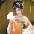 Olivegirl Hanfu Dress Original Han Tang Embroidery Chest length Skirt Set Chinese Hanfu Women's Clothing Spring Summer