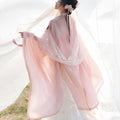 Pink Hanfu Dress | Flower Embroidery Fairy Cosplay | Chinese Dance Costume for Women