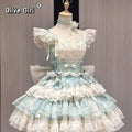 Sky Blue Lolita Dress Ballet Style Girl Birthday Date Party Cake Dress Bow Lolita Dress Lolita Girl Clothing