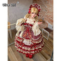 Girls Birthday Lolita Dress 2026 Spring Summer Women's Tube Top Bowknot Slim Pettiskirt Short Mini Party Dress Cosplay Costumes