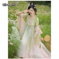 Olivegirl Hanfu Dress Women Chinese Ancient Traditional Hanfu Carnival Cosplay Costume Summer Hanfu Pink Purple Greren Dres