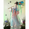Olivegirl High-end Graduated Embroidered Tang Dynasty Style Hanfu Dress for Women Summer Fairy Costume Cosplay