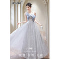 Olivegirl 2026 New Luxury Dress High-End Blue Evening Dress for Women Graduation Engagement Toasting Party Banquet Wear