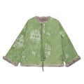 Thick Velvet Jacket Coat Cotton-padded Embroidered Green 2026 Winter Vintage Temperament High-end Exquisite Chinese Style