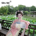 Olivegirl Hanfu Dress Tang Style Spring Summer Embroidery Ethereal Daily Wear Women's Clothing Outfit Cosplay