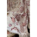 Pink Coat with Sequins Flower Embroidery Nail Beads Furry Fur Jacket Women's Outear Clothing Winter High-end Cotton-padded Coat