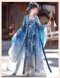 Olivegirl Hanfu Dress Embroidered Chest Length Immortal Qi Hezi Pleated Skirt Tang Style Hanfu Women's Summer Cosplay