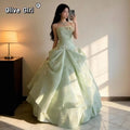 Olivegirl 2026 New High-end Strapless Women's Dress Mint Evening Dress Student Banquet Ceremony Host Performance Dress