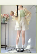 Improved Hanfu Shorts Set | Embroidered Floral Shirt & Suspender | Modern Chinese Summer Outfit