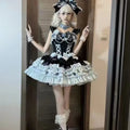 Olivegirl Girls Birthday Lolita Dress 2026 Spring Summer Women's Bowknot Pearl Rose Slim Short Mini Party Dress Cosplay