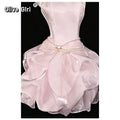 Olivegirl Strapless Evening Dress Female Heiress Socialite Birthday Party Princess Dress Graduation Ceremony Short Fluffy
