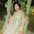 Olivegirl Hanfu Dress Women Chinese Ancient Traditional Hanfu Carnival Cosplay Costume Summer Hanfu Pink Purple Greren Dres
