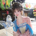 Olivegirl Hanfu Dress Tang Style Spring Summer Embroidery Ethereal Daily Wear Women's Clothing Outfit Cosplay