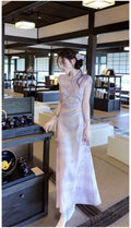 Olivegirl Women's Dress Qipao Chinese Dark Pattern Jacquard 3D Flower Improved Cheongsam 2026 Chinese Style Long Dresses