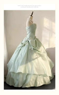 Olivegirl 2026 New High-end Strapless Women's Dress Mint Evening Dress Student Banquet Ceremony Host Performance Dress