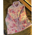 Olivegirl Women's Coat Pink Nail Bead Sequins Thickened Cotton Velvet Coat Jacket Cotton Women's Top Clothing Traditional