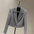 French Jacket Luxury High-end Bling Bling Coat Short Style Fragrant 2026 Spring Autumn Fashionable Long Sleeved Temperament Top