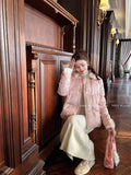 Chinese Cotton Jacket Embroidered Fur Collar Buckle 2025 Winter Thick Women's Clothing New Year Festive Clothes