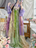 Olivegirl Hanfu Dress Tang Style Embroidery Flowered Fairy Goddess Cosplay Daily Spring Summer Travel Live Party Birthday
